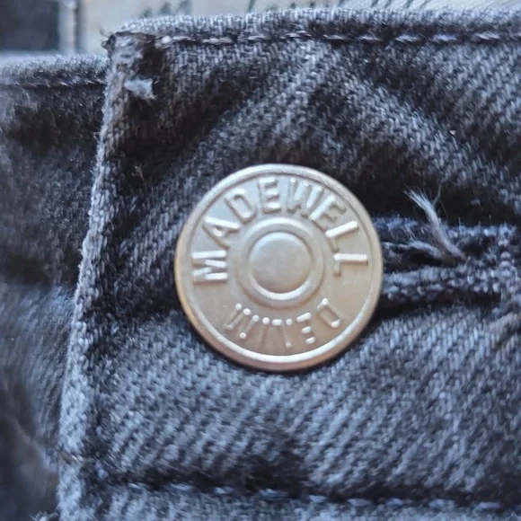 Madewell, The Perfect Vintage Wide-Leg Jean, Black, EUC, Women's 26 - Picture 5 of 16